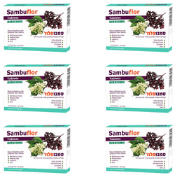 סמבופלור הדס | 180 טבליות | מבצע שישיה | סמבוק שחור | וסיב פרוביוטי | פלוריש הדס | Floris Hadas