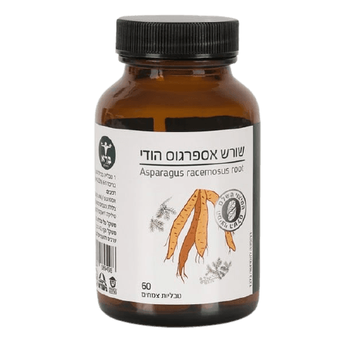 שורש אספרגוס הודי | מכיל 60 טבליות צמחים | ברא צמחים | BARA