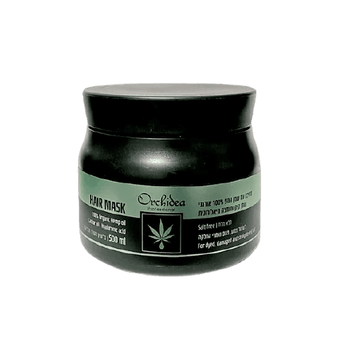 מסכת הזנה לשיער | מכיל 500 מל | שמן המפ שמן קיק וחומצה היאלרונית | אורכידאה