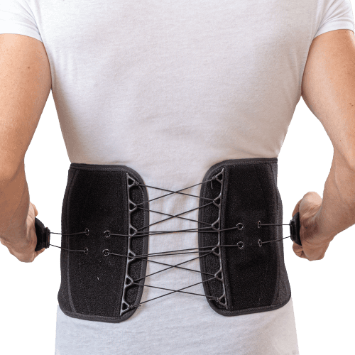חגורת גב תחתון עם שרוכים להידוק | תמיכה מקסימלית לגב תפוס נקוע או פצוע | מידה S-M אוריאל | URIEL