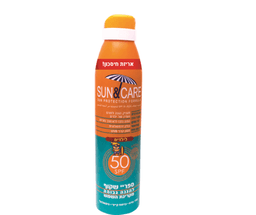 ספריי שקוף להגנה גבוהה מקרינת השמש | 300 מל | SPF 50 | Sun Care