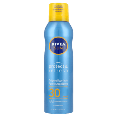 ספריי הגנה מהשמש | Sun Protect Dry Touch SPF30 | מכיל 200 מל | ניוואה | NIVEA