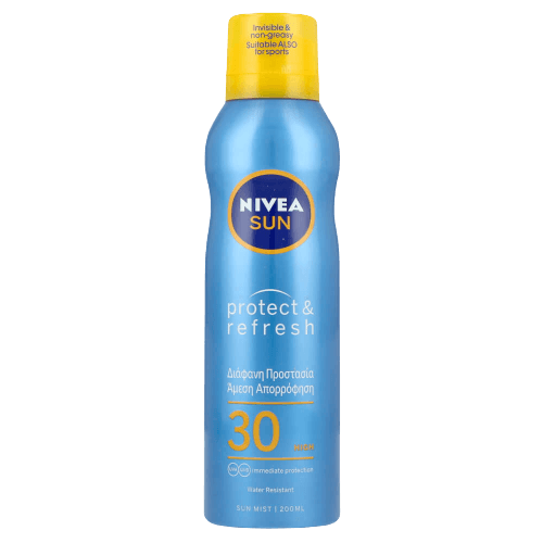 ספריי הגנה מהשמש | Sun Protect Dry Touch SPF30 | מכיל 200 מל | ניוואה | NIVEA