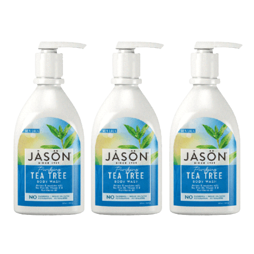 מבצע שלישיה | גייסון סבון גוף עץ התה מטהר | מכיל 887 מל | סבון גוף עץ התה המנקה בעדינות מטהר את העור ומעשיר אותו בלחות | JASON גייסון | JASON