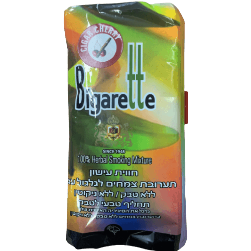 טבק ללא ניקוטין בטעם דובדבן ביגארט | מכיל 40 גרם ביגארט | Bigarette