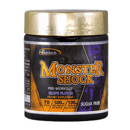 מונסטר שוק פרי וורקאאוט בטעם תפוז פאוורטק 220 גרם פאוורטק | Powertech