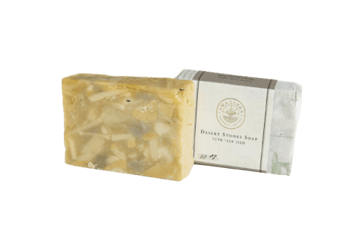 סבון טבעי אבני מדבר | על בסיס שמן זית וצמחי מרפא | לגוף פנים ושיער | אמה לורה | Ama lurra