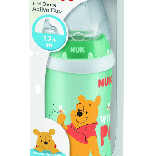כוס מעבר אקטיב קאפ | 300 מ"ל | מגיל +12 חודשים | ורוד חיות | נוק | NUK