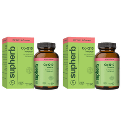מבצע זוגי | יוביקווינול | קו אנזים Q10 יוביקווינול | מינון של 60 מג לכמוסה | מכיל 120 כמוסות 60 כמוסות ליחידה | סופהרב | SUPHERB