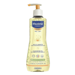 שמן רחצה לתינוקות ולילדים | לגוף ולשיער | לעור יבש | לשימוש יומיומי | 98 רכיבים ממקור צמחי | 500מל | מוסטלה | Mustela