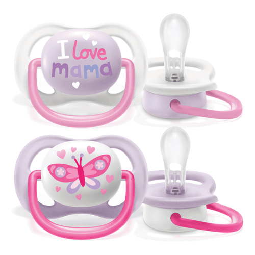 זוג מוצצים אבנט אולטרה אייר הפי AVENT Ultra air happy | לגילאים 0-6 חודשים | פיליפס | PHILIPS