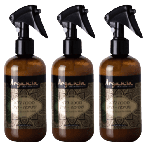 מבצע שלישייה | מסיכה ללא שטיפה מועשרת בשמן קיק | מתאימה במיוחד לאחר החלקה | מכיל 250 מל | ARGANIA | ארגניה