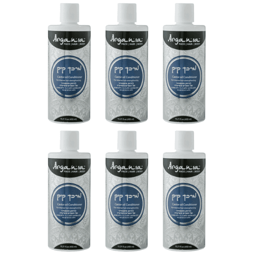 מארז שישייה | מרכך קיק | מכיל 400 מל | מעודד את צמיחת השיער | ללא SLS | מסייע במניעת נשירה | מוסיף ברק ומעשיר את הלחוץ בשיער | ARGANIA | ארגניה