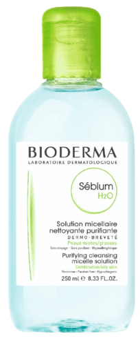 תמיסה מיסלרית | לניקוי מושלם של עור הפנים | מכיל 250 מל | לעור שומנימעורב | ללא צורך בשטיפה | היפואלרגני | ללא פראבנים | ביודרמה | Bioderma