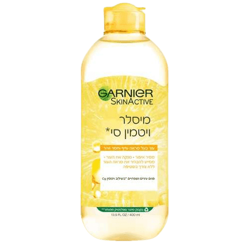 SKIN ACTIVE | מיסלר ויטמין סי | עבור עור בעל מראה עייף וחסר זוהר | מכיל 400 מל | לוריאל | LOREAL