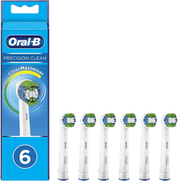 ראש מברשת שיניים | Oral-B Precision Clean | עם טכנולוגיית CleanMaximiser | חבילה של 6 ספירות | Oral B | אורל בי