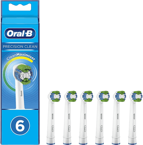 ראש מברשת שיניים | Oral-B Precision Clean | עם טכנולוגיית CleanMaximiser | חבילה של 6 ספירות | Oral B | אורל בי