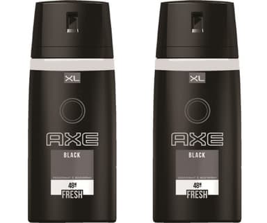 מבצע זוגי אקס AXE דאודורנט ספריי גוף לגבר| מכיל 200 מל | BLACK XL