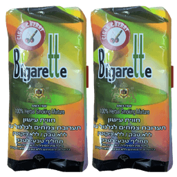 מבצע זוגי | טבק ללא ניקוטין בטעם דובדבן ביגארט | מכיל 40 גרם ביגארט | Bigarette