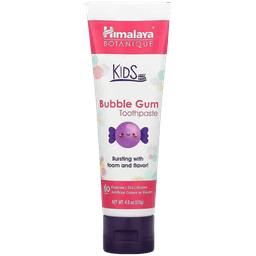 משחת שיניים | 80 גרם | משחת שיניים לילדים בטעם מסטיק עדין ללא פלואוריד טבעונית | הימלאיה | Himalaya