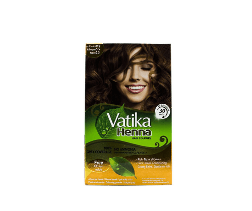 חנה צבע מהגוני 55 - אבקת צבע לשיער על בסיס חינה טבעית ללא אמוניה וטיקה | Vatika