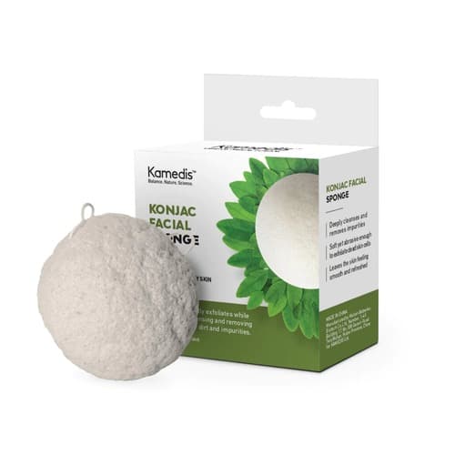 ספוג קונגאק לניקוי הפנים | מתאים לעור פנים רגיל ושומני | קמדיס | Kamedis
