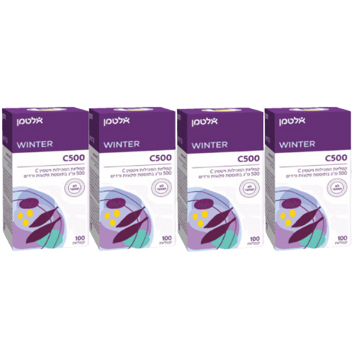 מבצע רביעיה | ויטמין C 500 | לא חומצי | מכיל 400 קפליות | מבית אלטמן אלטמן | ALTMAN