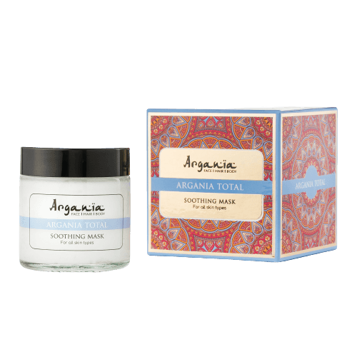 מסכה מרגיעה | לכל סוגי העור | בעלת פעולה משולשת | מכיל 120 מל | ARGANIA | ארגניה