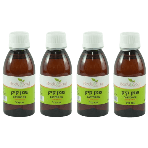 מארז רביעייה | שמן קיק | מכיל 125 מל | איכות מעולה | לשימוש חיצוני בלבד | Body Soul