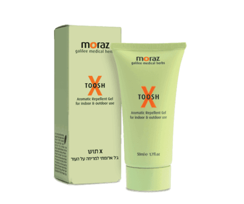 Xתוש | X TOOSH | גל ארומתי למריחה על העור | מל 50 מורז | Moraz