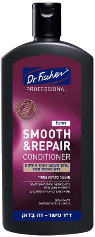 דוקטור פישר | מרכך משקם | לאחר החלקה | ללא תוספת מלח | 400מל דר פישר | Dr Fischer