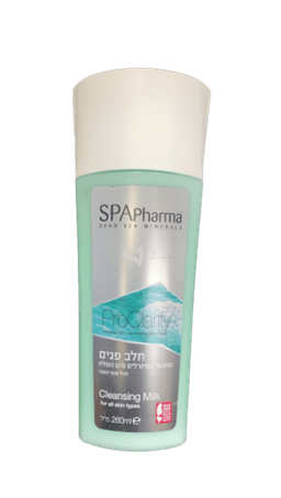חלב פנים לכל סוגי העור | מועשר במינרלים מים המלח | מכיל 250 מל | ספא פארמה | SPA Pharma