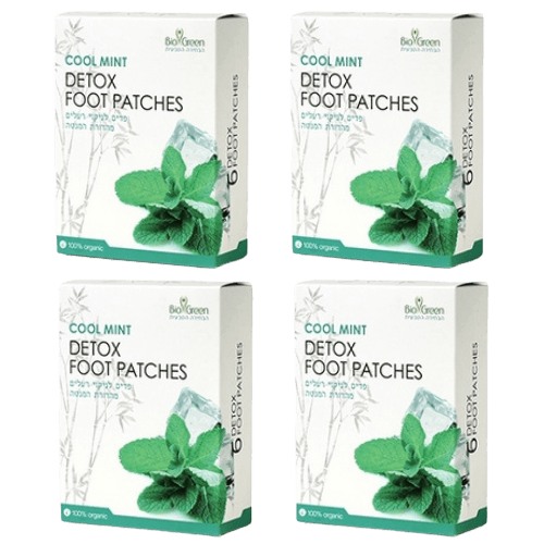 מארז רביעיה | פדים מהדורת מנטה | 100 אורגני | BIO GREEN ביו גרין | Bio Green