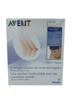 ניפלט | 2 ערכות | לתיקון פטמות | שקועות שטוחות והפוכות | מושך את הפטמה אל מיכל פלסטיק קטן | בצורה עדינה שכמעט ואיננה מורגשת פיליפס | PHILIPS