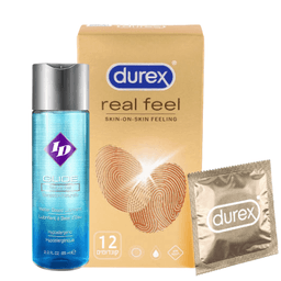 גלייד | חומר סיכה | על בסיס מים | 65 מל | דורקס | 12 יחידות | RealFeel דורקס | Durex