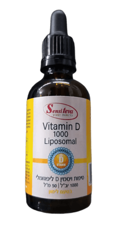 ויטמין D ליפוזומלי | ויטמין די D ליפוזומלי | 1000 יחבל | מכיל 50 מל | סנסי טבע | Sensi Teva