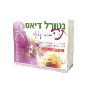 נטורל דיאט תה | תערובת פירות וצמחים לחליטה | מסייע בהליך הרזייה | בטעם קלאסי | 80 שקיקים |