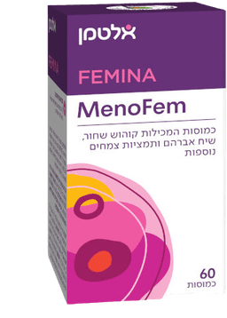 מינו פאם | פמינה | תוסף תזונה | בתוספת תמציות צמחים | מכיל 60 כמוסות | אלטמן | ALTMAN