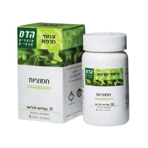 חמוציות | תמצית חמוציות מרוכזת | בתוספת ויטמין C | מכיל 30 טבליות לבליעה | כשר |
