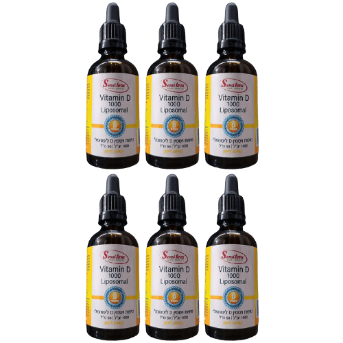 מבצע שישיה | ויטמין D ליפוזומלי | 1000 יחבל | מכיל 50 מל | סנסי טבע | Sensi Teva