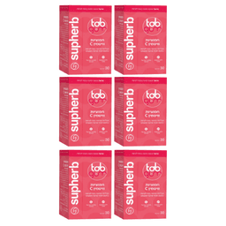 חמוציות וויטמין C | טאב אין גאם | תוסף תזונה | מבצע שישיה | גומי לעיסה | מכיל 180 יחידות | מבית סופהרב | סופהרב | SUPHERB