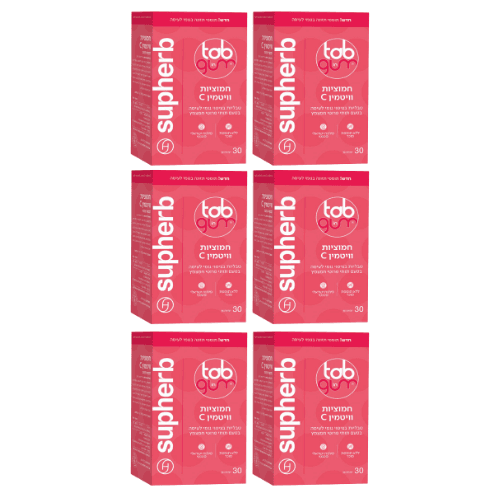 חמוציות וויטמין C | טאב אין גאם | תוסף תזונה | מבצע שישיה | גומי לעיסה | מכיל 180 יחידות | מבית סופהרב | סופהרב | SUPHERB