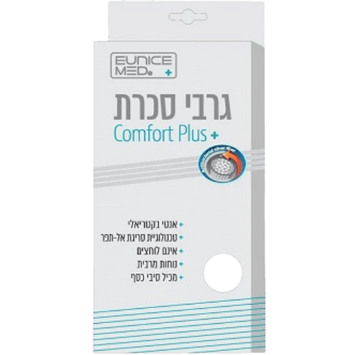 גרבי סכרת קומפורט פלוס - מידה L צבע שחור COMFORT PLUS