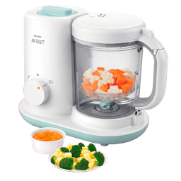 מאדה מזון ובלנדר | 2 ב 1 | טכנולוגיית אידוי ייחודית | שומרת על הערכים התזונתיים | קיבולת סל המזון 720מל | תכולת מיכל מים 180מל פיליפס | PHILIPS