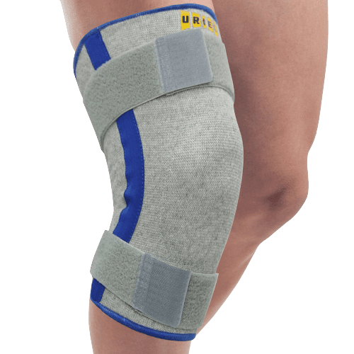 מגן ברך עם סיליקון להקלה על הלחץ בפיקה סלילים ספירליים לייצוב מפרק הברך רצועות הידוק לחיזוק התמיכה וההתאמה | מידה XS אוריאל | URIEL