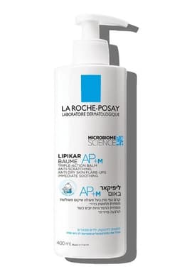 ליפיקאר באום AP M | קרם גוף מזין בעל פעולת שיקום משולשת | מכיל 400 מל | לה רוש פוזה | LA ROCHE POSAY