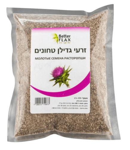 זרעי גדילן טחונים | בטר פלקס | מכיל 200 גרם בטר פלקס | Better FLAX