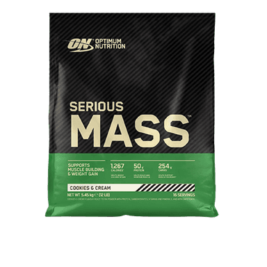 גיינר | בטעם עוגיות | Serious Mass | סיריוס מאס | מכיל 545 קג | אופטימום נוטרישן | Optimum Nutrition
