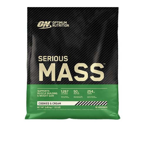 גיינר | בטעם עוגיות | Serious Mass | סיריוס מאס | מכיל 545 קג | אופטימום נוטרישן | Optimum Nutrition