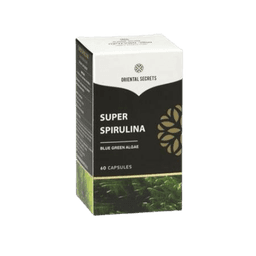 סופר ספירולינה | אצת כחולה ירוקה | מכיל 60 כמוסות | סודות המזרח | Secrets of the East